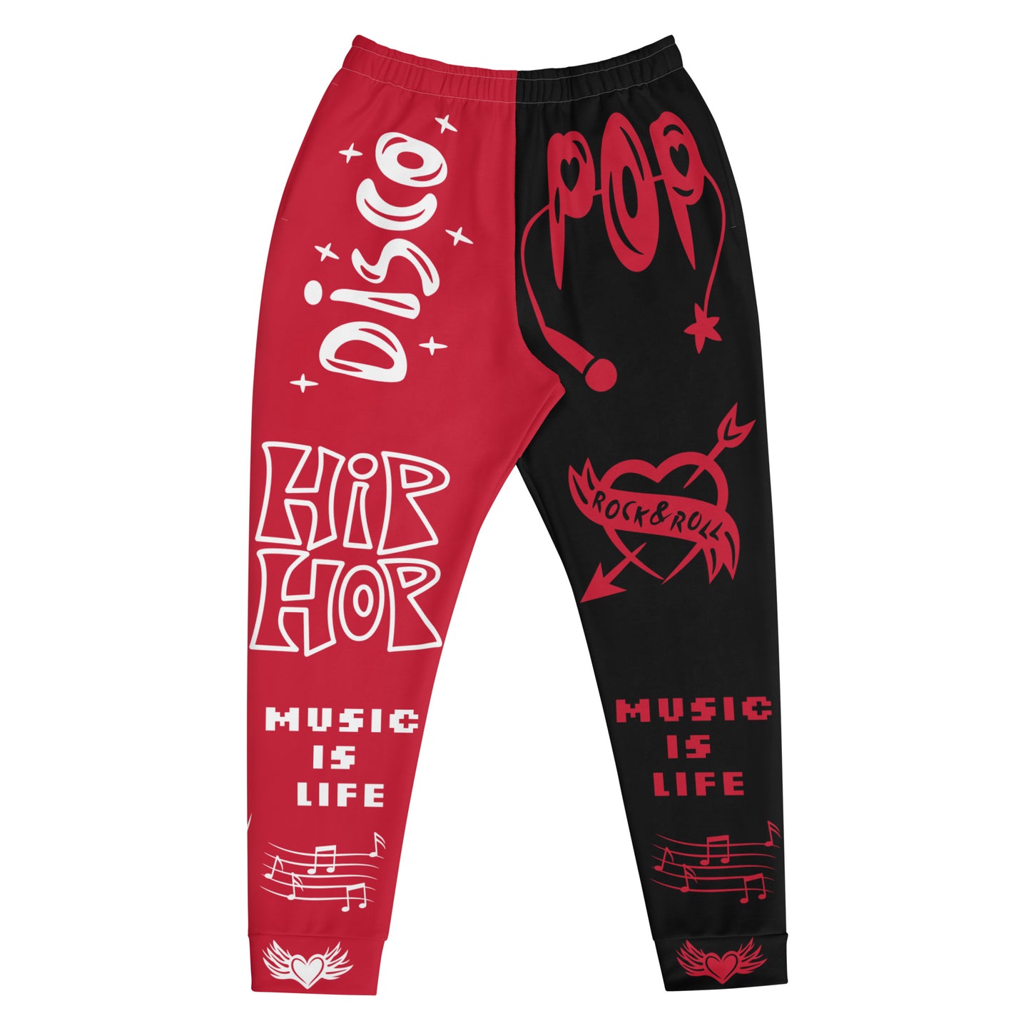 Fire Red Triple Wildstyle Joggers