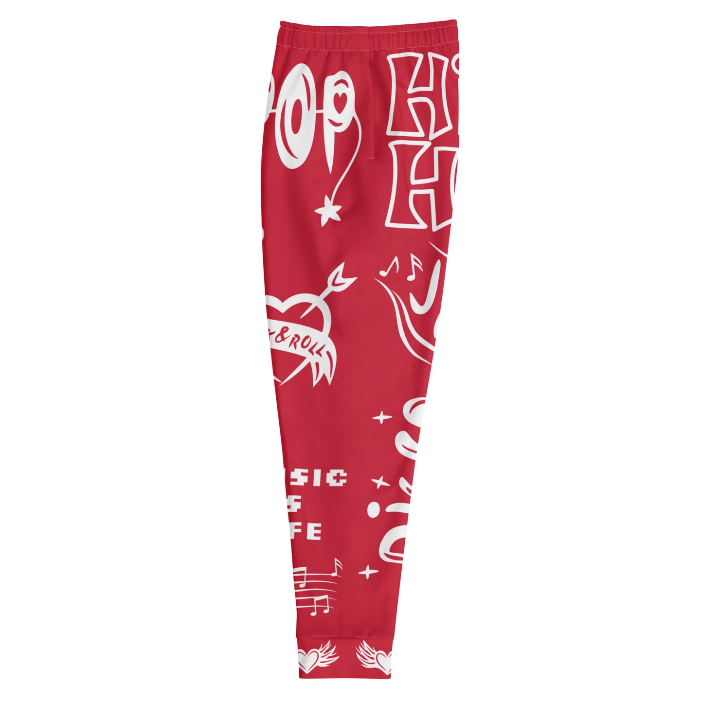 Cherry Red Double Wildstyle Joggers