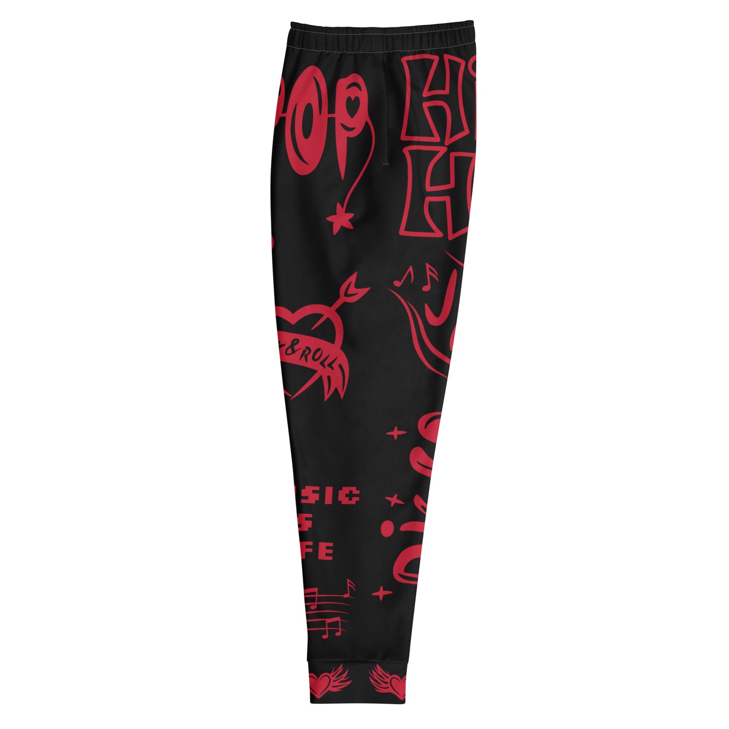 Fire Red Triple Wildstyle Joggers