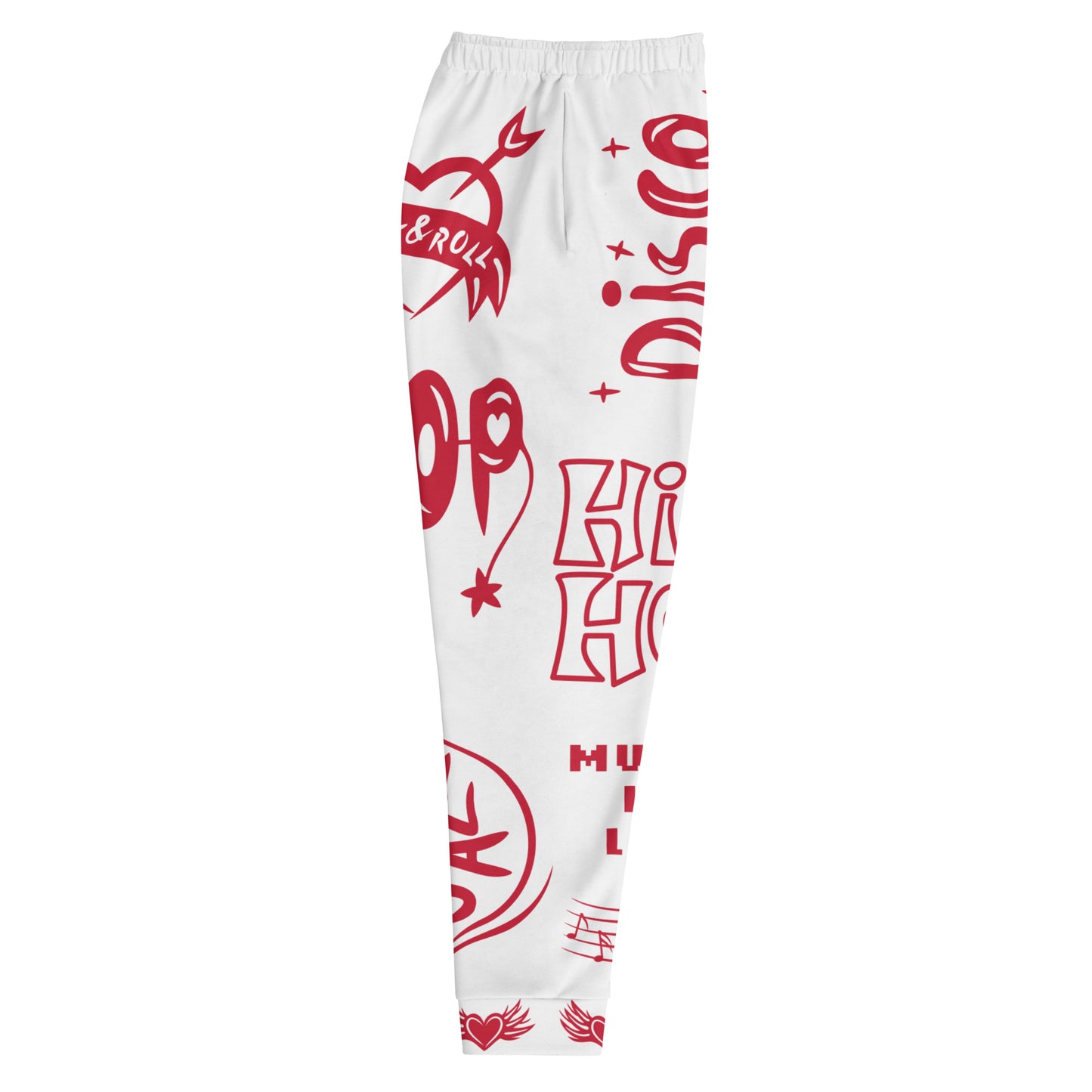 Cherry Red Double Wildstyle Joggers