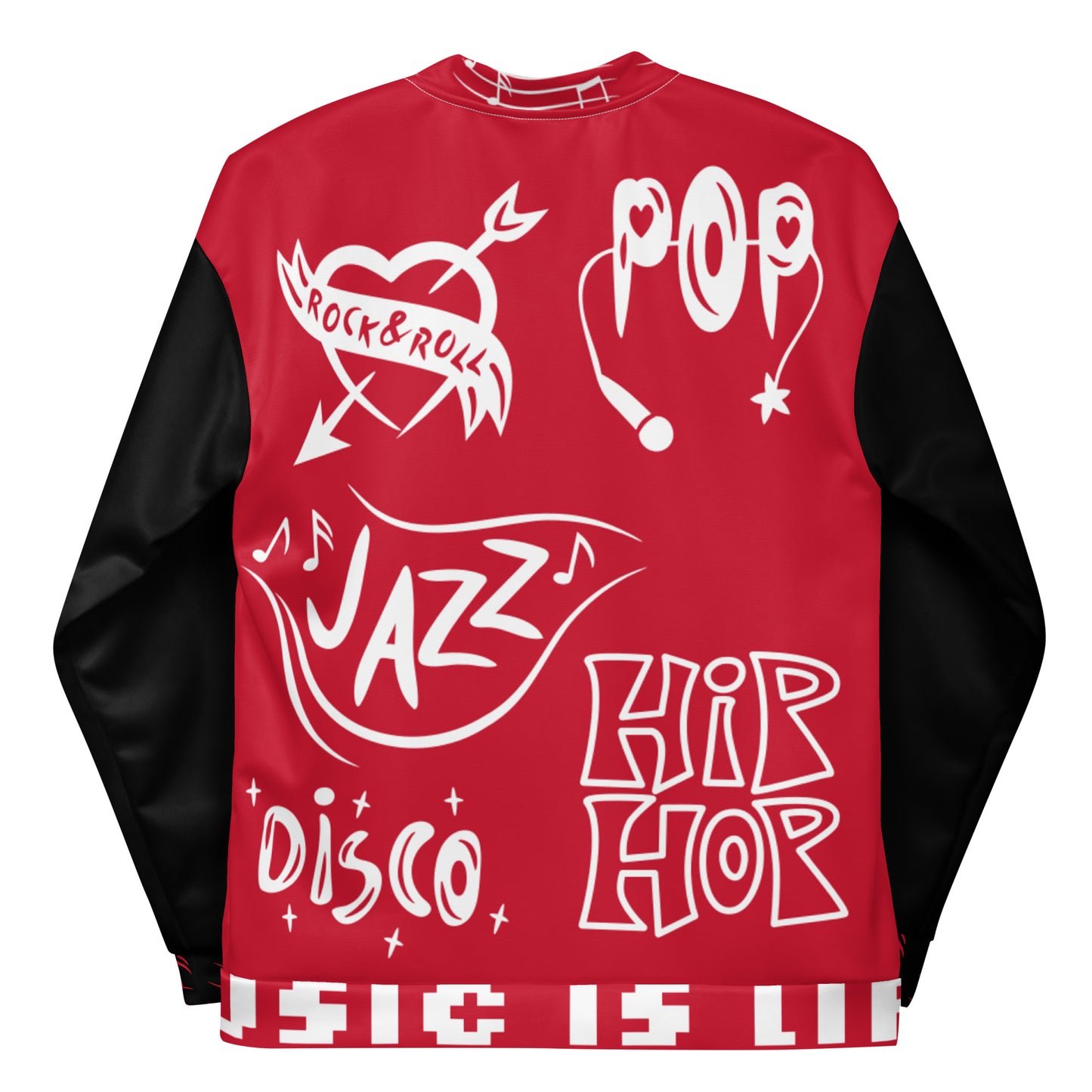 Fire Red Triple Wildstyle Bomber Jacket