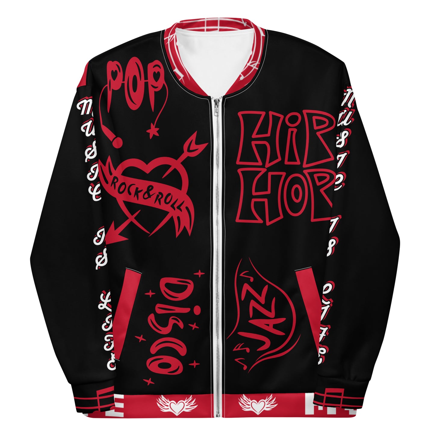 Fire Red Triple Wildstyle Bomber Jacket