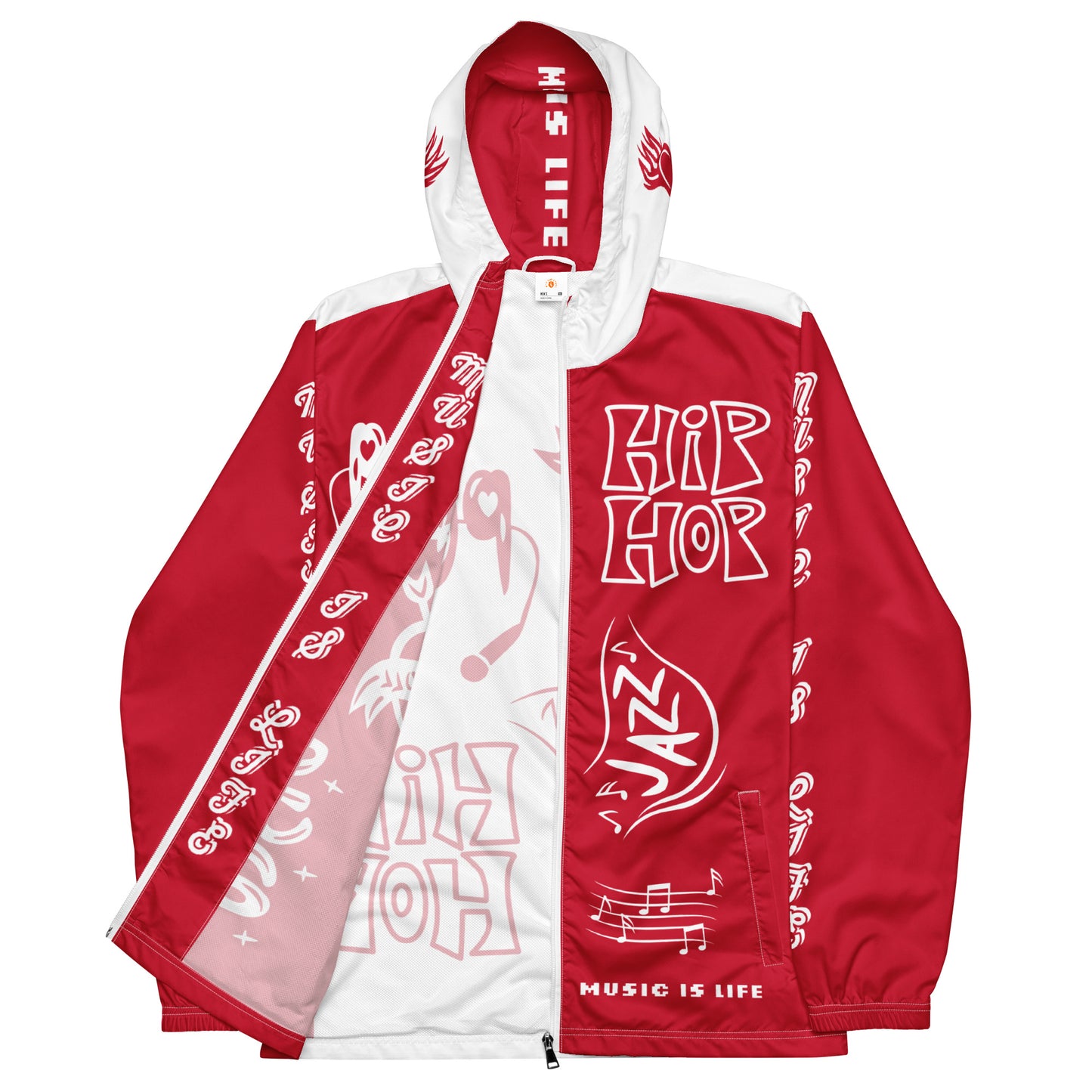 Cherry Red Double Wildstyle Windbreaker