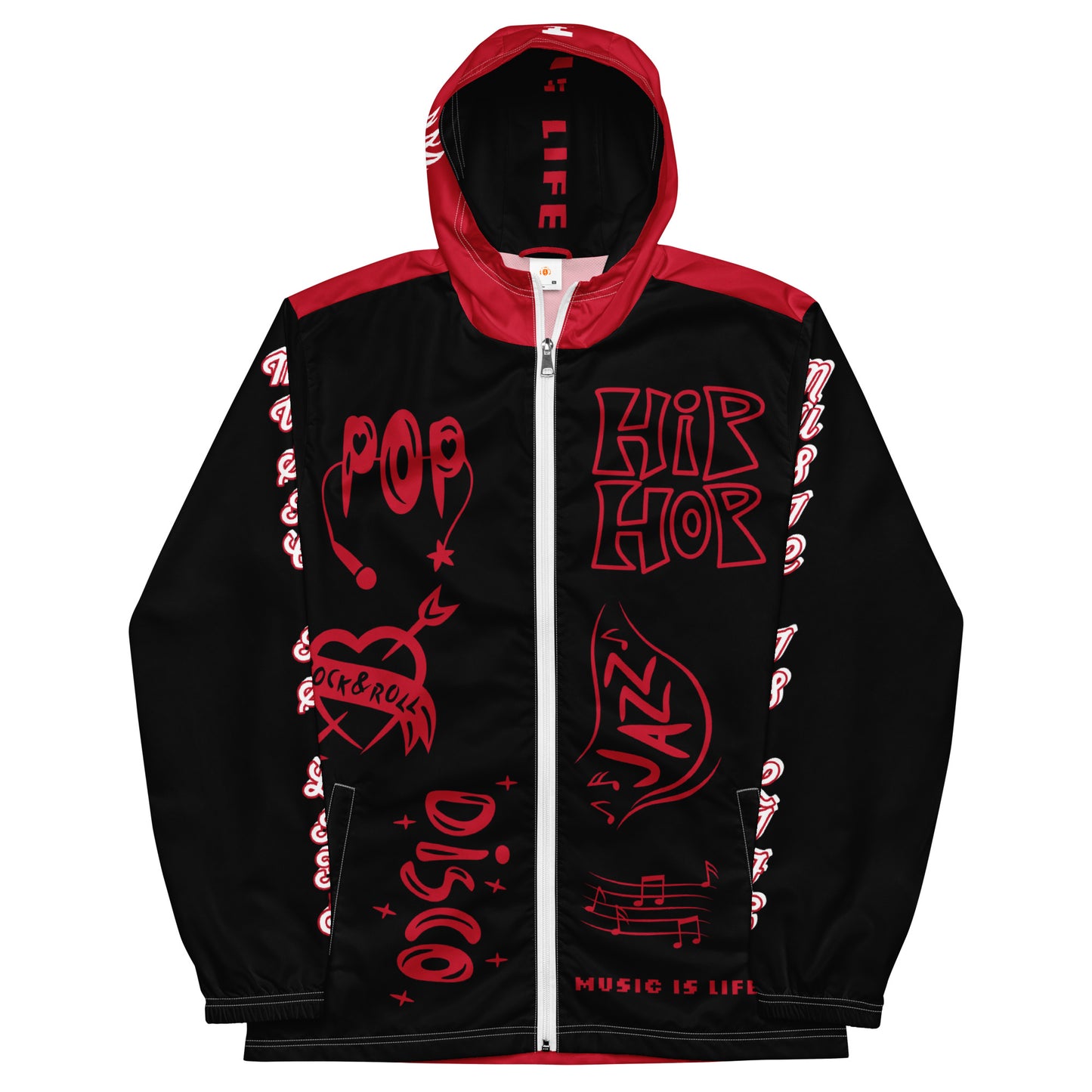 Fire Red Triple Wildstyle Windbreaker