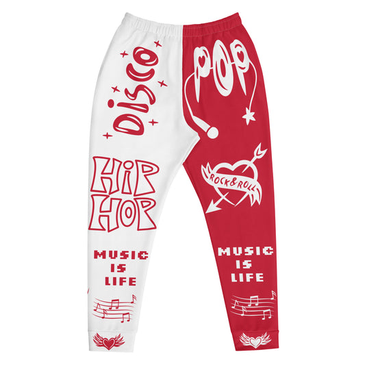 Cherry Red Double Wildstyle Joggers