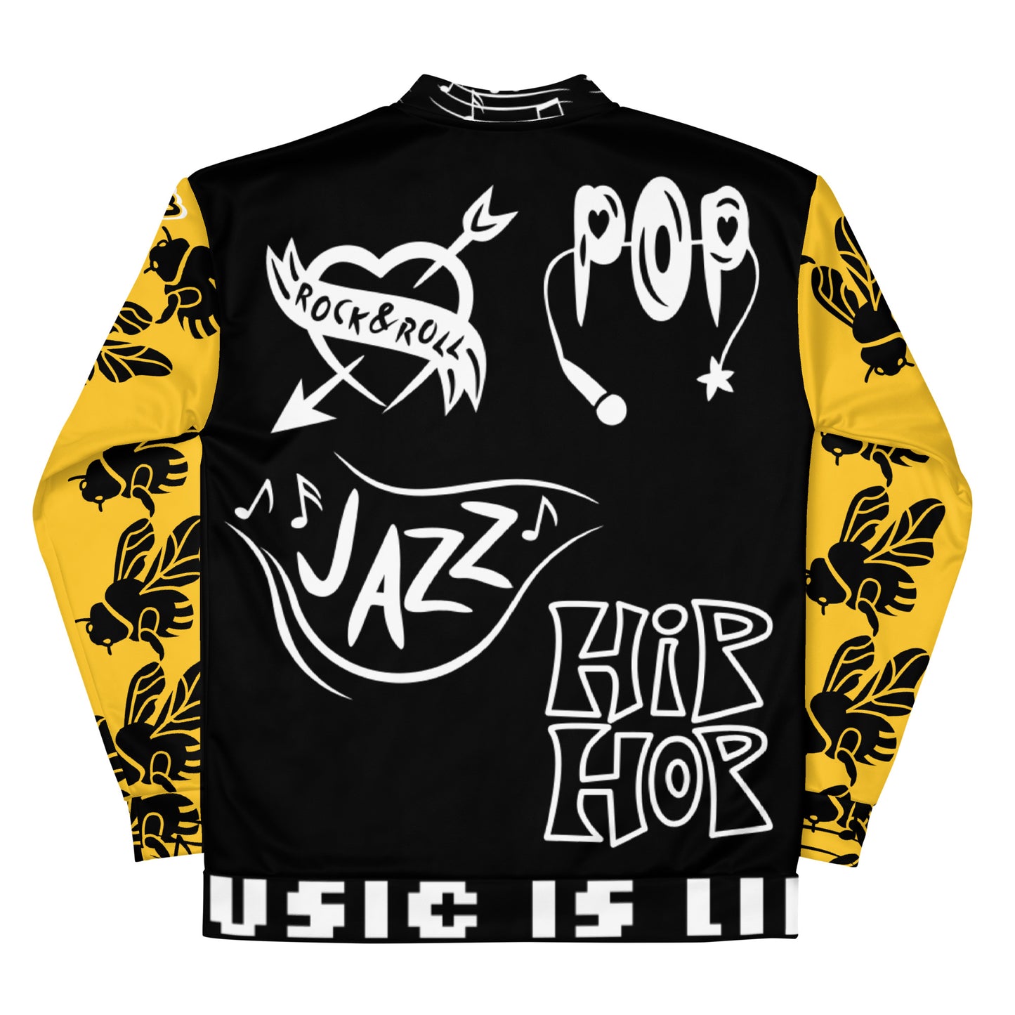 Thunder Lightning Bumblebee Triple Bomber Jacket