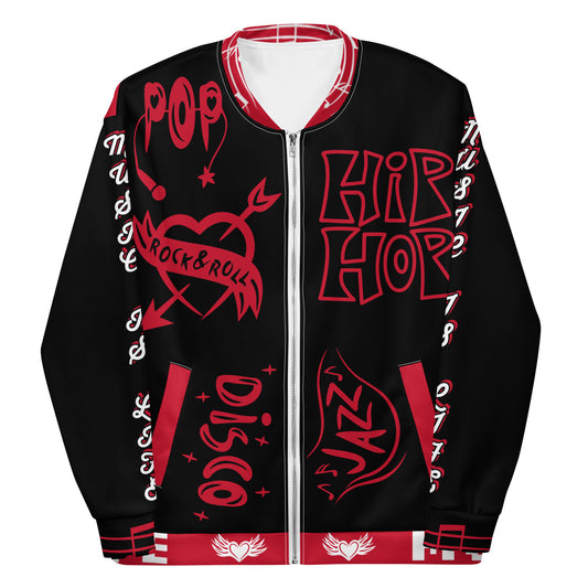 Fire Red Triple Wildstyle Bomber Jacket