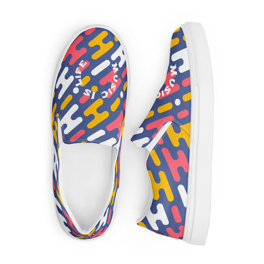 Wacky Vintage Slip-On Canvas Shoes